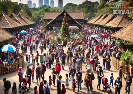 pengunjung Kebun Binatang Ragunan